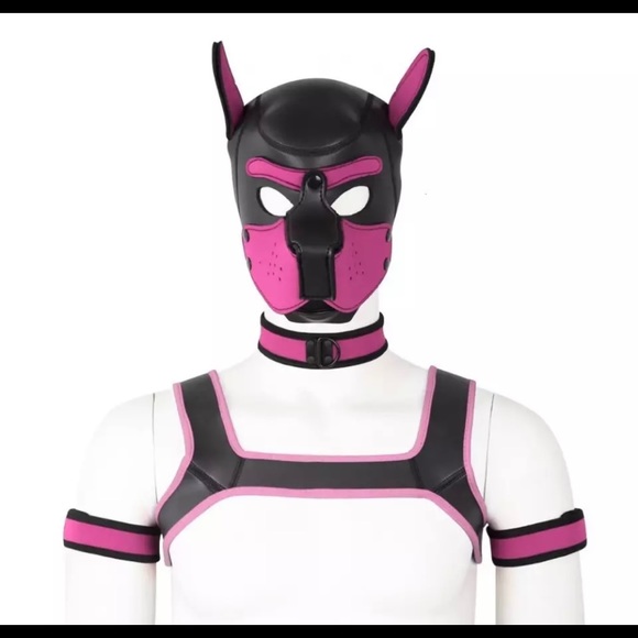 Dog Mask Soft Pup Cosplay Role Play - Picture 8 of 11